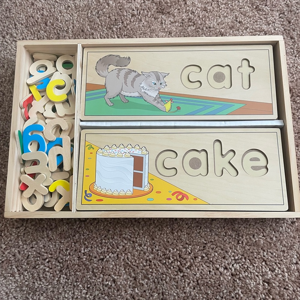 Wooden Alphabet Puzzle Set for Kids